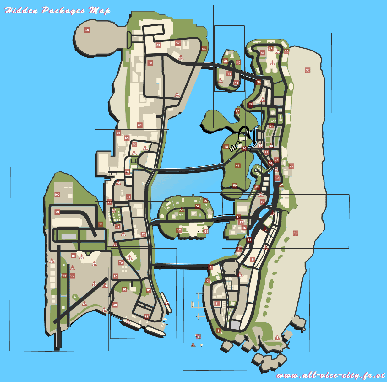 Grand Theft Auto : Vice City - Maps