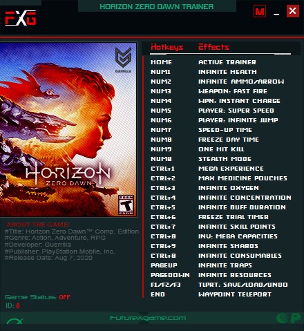 skinke skære fejl Horizon: Zero Dawn - Complete Edition v1.01 Trainer +24
