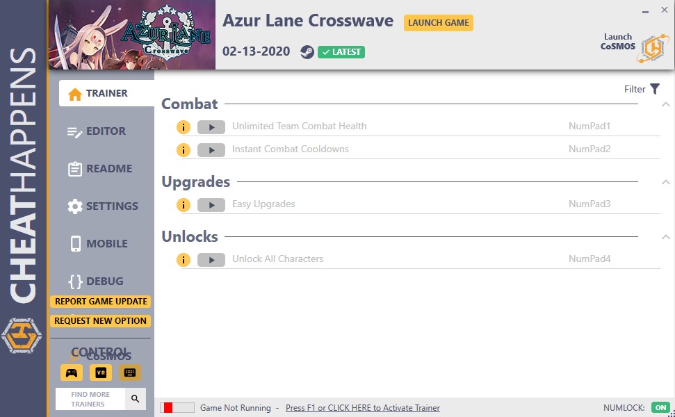 Azur Lane Crosswave Trainer