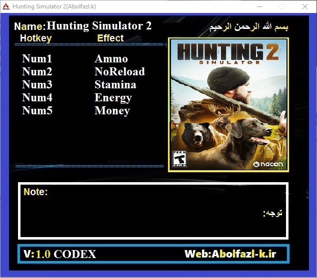 tapperhed bøf reservedele Hunting Simulator 2 Trainer +5
