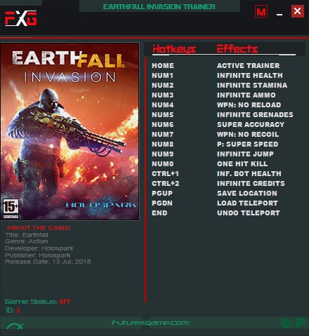 Earthfall Invasion Trainer +13