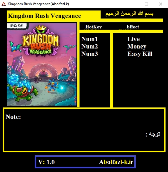 Kingdom Rush Vengeance TD Trainer +3