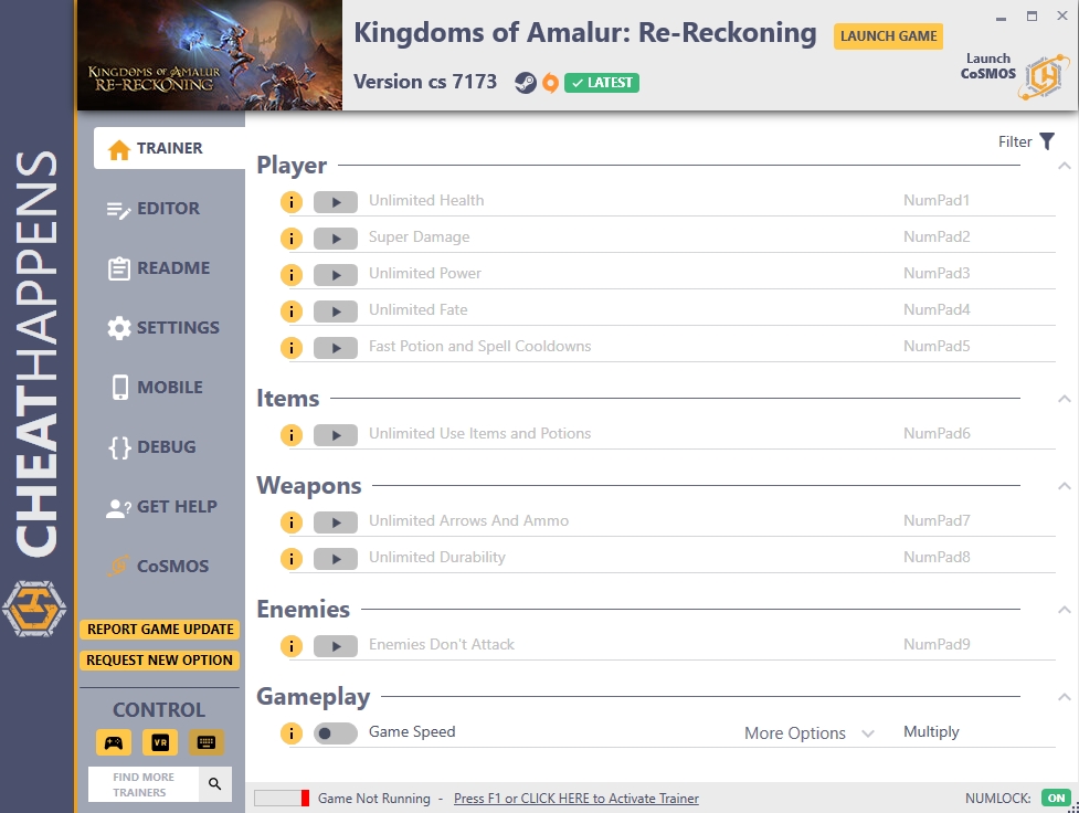 Kingdoms of Amalur: Re-Reckoning vcs 7173 Trainer
