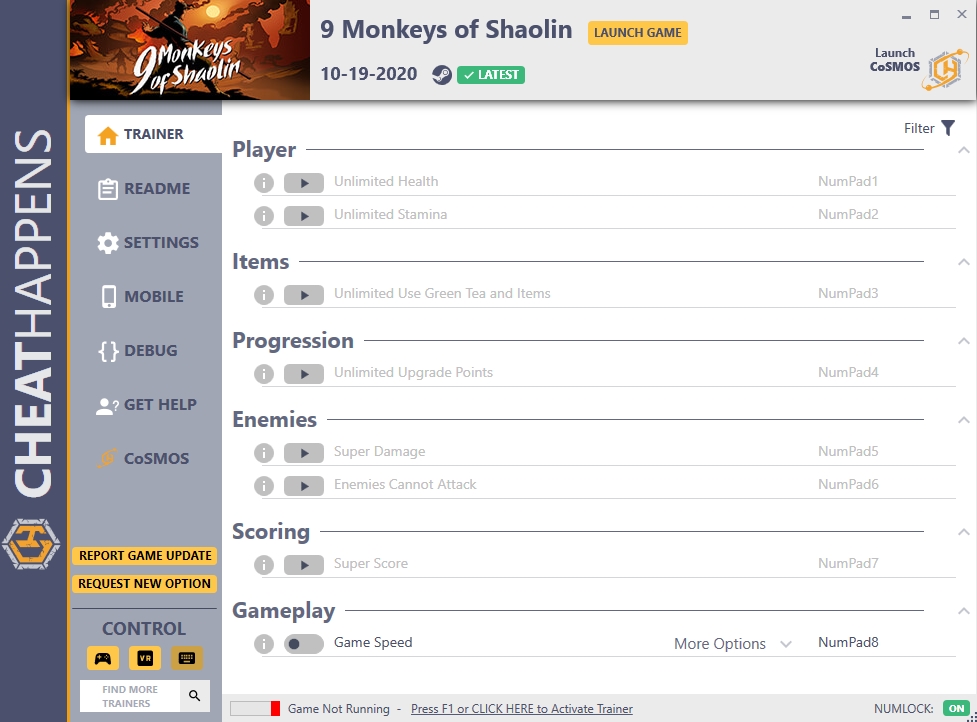 9 Monkeys of Shaolin Trainer