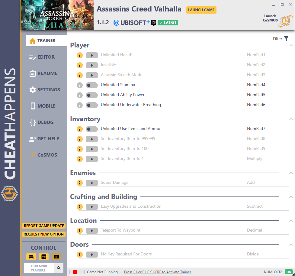 Assassin's Creed Valhalla Infinite XP Cheat Engine *Read
