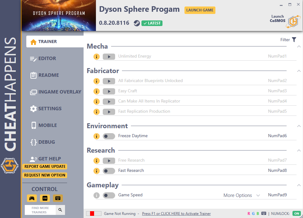 Dyson Sphere Program v0.8.20.8116 Trainer +35