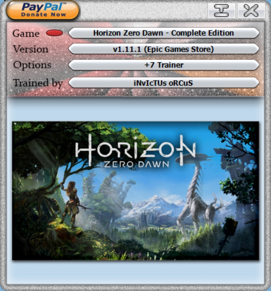 Horizon: Zero Dawn - Complete Edition v1.11 (Epic) Trainer +7
