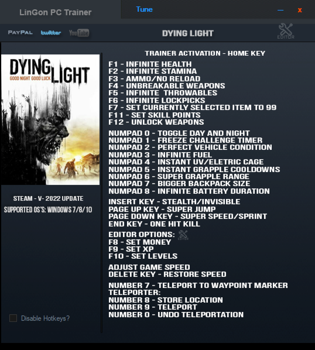 Игру dying light коды. Dying Light трейнер 1.07. Dying Light трейнер. Dying Light 2 трейнер. Dying Light 1 трейнер.