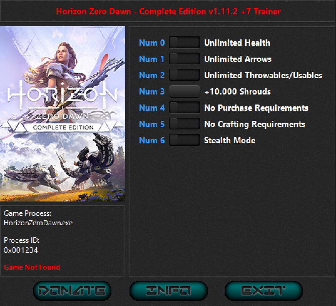 Horizon: Zero Dawn - Complete Edition v1.11.2 Trainer +7