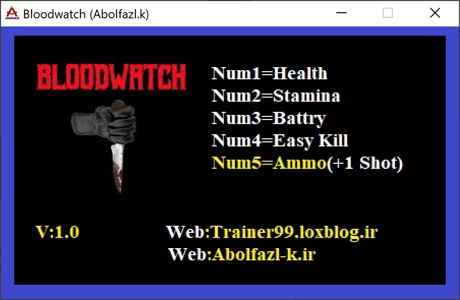 BloodWatch Trainer +5