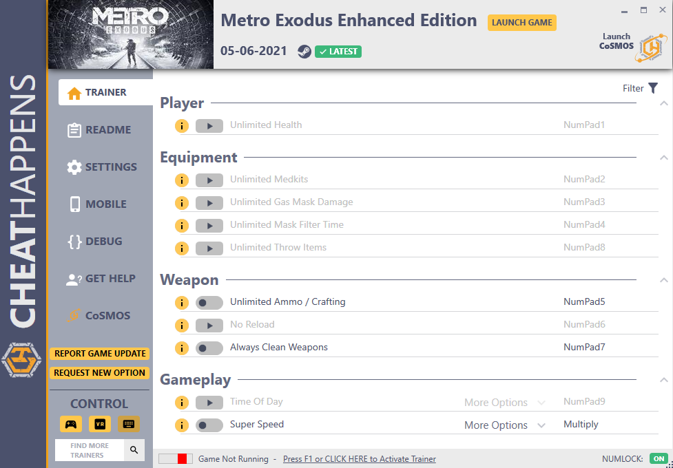 Metro Exodus Enhanced Edition Trainer +10