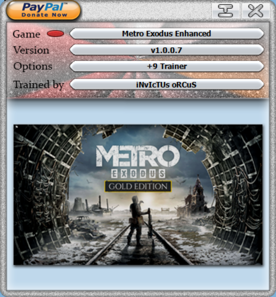 Metro Exodus - Gold Edition .7 Trainer +9