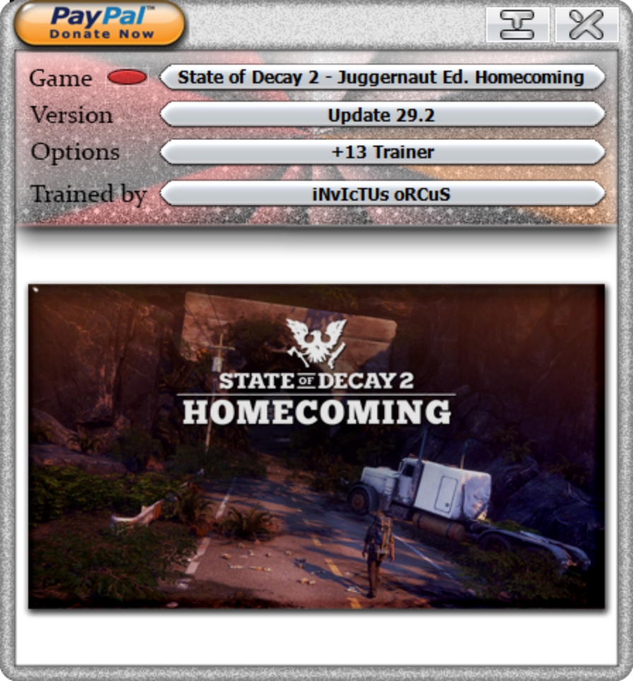 State of Decay 2 - Juggernaut Edition Homecoming v29.2 Trainer +13